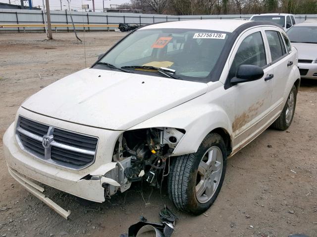 1B3HB48B38D593711 - 2008 DODGE CALIBER SX WHITE photo 2