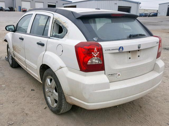 1B3HB48B38D593711 - 2008 DODGE CALIBER SX WHITE photo 3