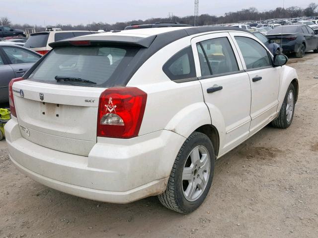 1B3HB48B38D593711 - 2008 DODGE CALIBER SX WHITE photo 4