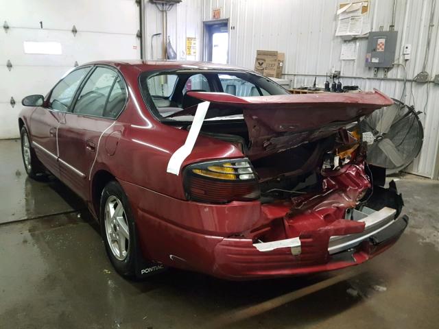 1G2HX52K134122751 - 2003 PONTIAC BONNEVILLE RED photo 3