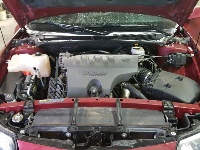 1G2HX52K134122751 - 2003 PONTIAC BONNEVILLE RED photo 7