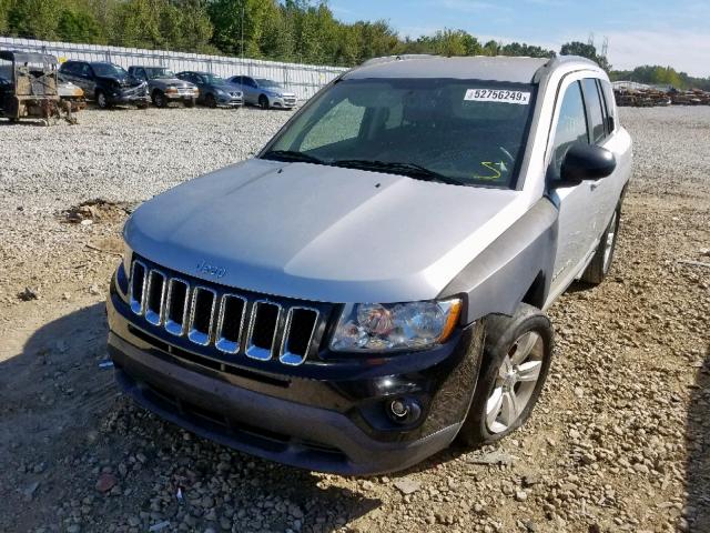 1C4NJCBA0CD504670 - 2012 JEEP COMPASS SP SILVER photo 2