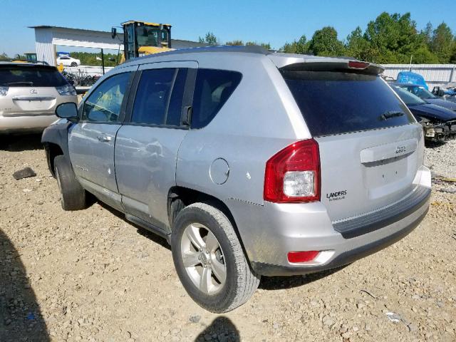 1C4NJCBA0CD504670 - 2012 JEEP COMPASS SP SILVER photo 3