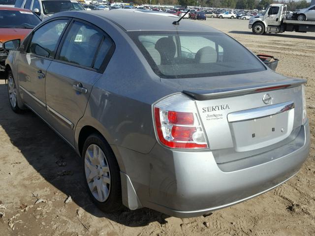 3N1AB6AP8CL750379 - 2012 NISSAN SENTRA 2.0 GRAY photo 3