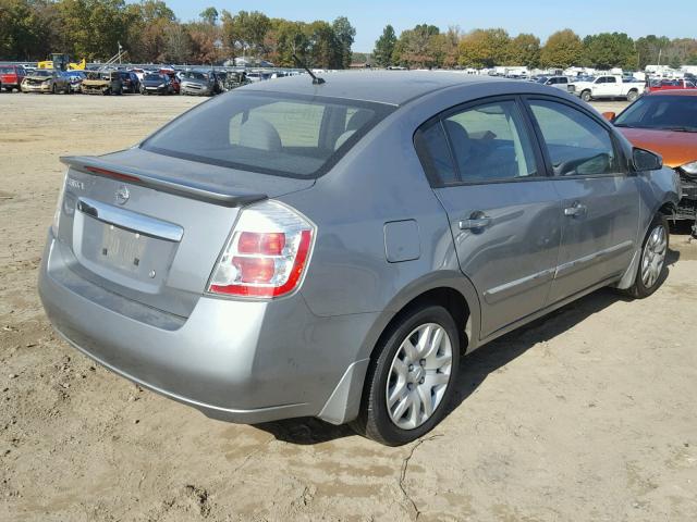 3N1AB6AP8CL750379 - 2012 NISSAN SENTRA 2.0 GRAY photo 4