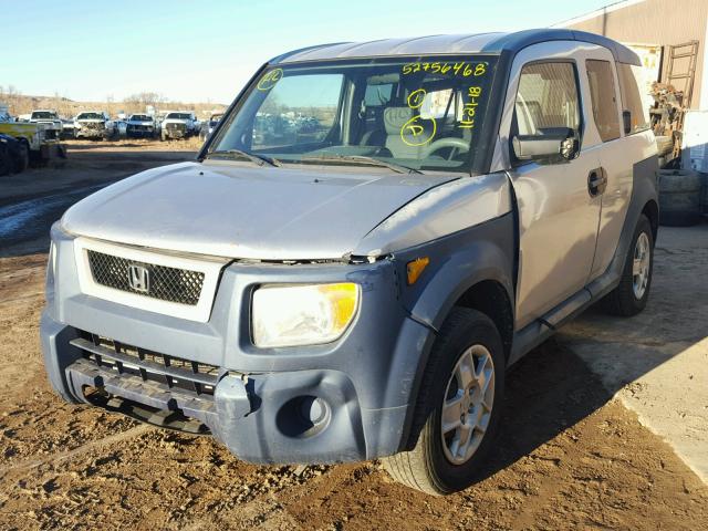 5J6YH28645L007095 - 2005 HONDA ELEMENT EX SILVER photo 2