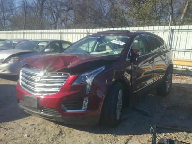 1GYKNBRS9HZ176363 - 2017 CADILLAC XT5 LUXURY RED photo 2