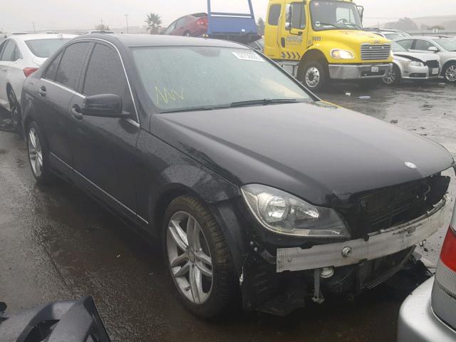 WDDGF4HB7DA845315 - 2013 MERCEDES-BENZ C 250 BLACK photo 1