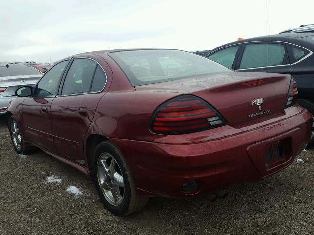 1G2NF52E13C302351 - 2003 PONTIAC GRAND AM S MAROON photo 3