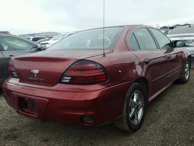 1G2NF52E13C302351 - 2003 PONTIAC GRAND AM S MAROON photo 4