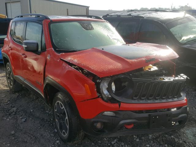 ZACCJBCT2GPD85934 - 2016 JEEP RENEGADE T RED photo 1