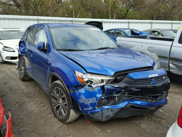 JA4AR3AU8HZ011519 - 2017 MITSUBISHI OUTLANDER BLUE photo 1