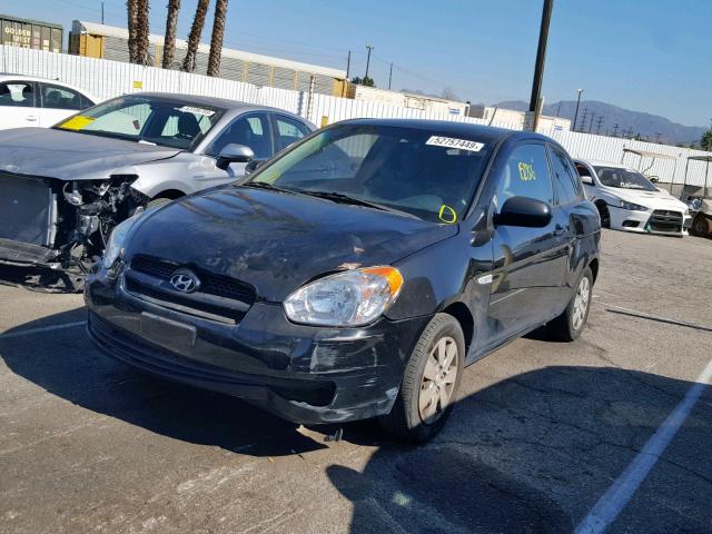 KMHCM3AC8BU197776 - 2011 HYUNDAI ACCENT GL BLACK photo 2