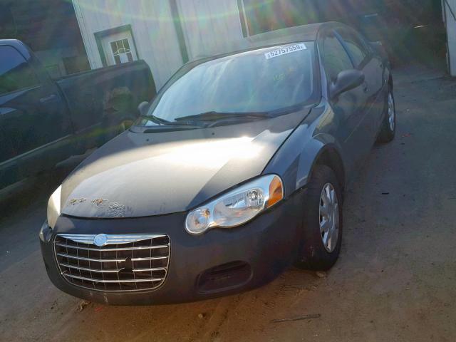 1C3EL46R34N183336 - 2004 CHRYSLER SEBRING LX GRAY photo 2