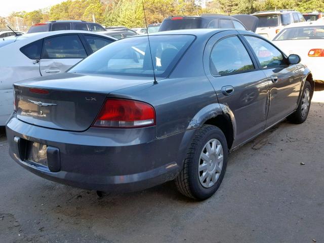 1C3EL46R34N183336 - 2004 CHRYSLER SEBRING LX GRAY photo 4