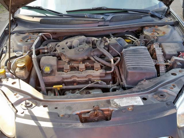 1C3EL46R34N183336 - 2004 CHRYSLER SEBRING LX GRAY photo 7