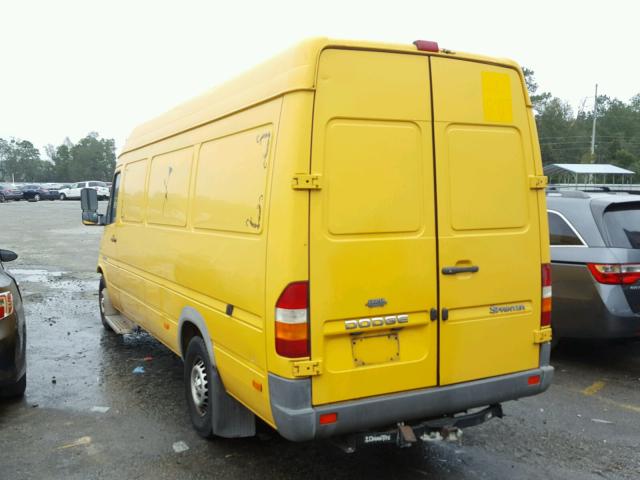 WD0PD744555857053 - 2005 DODGE SPRINTER 2 YELLOW photo 3