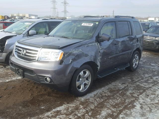 5FNYF4H78FB043795 - 2015 HONDA PILOT EXLN GRAY photo 1