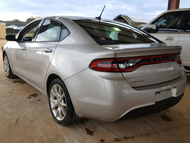 1C3CDFBA8DD257923 - 2013 DODGE DART SXT SILVER photo 3