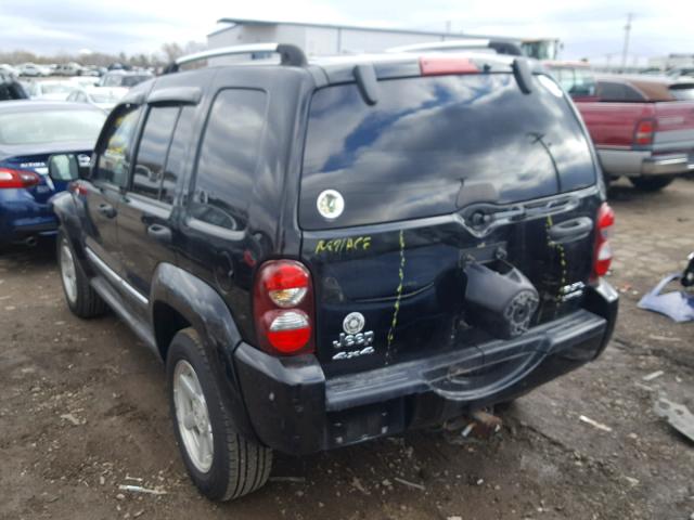 1J4GL58K95W676485 - 2005 JEEP LIBERTY LI BLACK photo 3