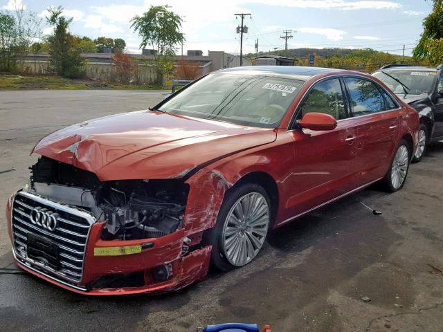 WAU3MAFD1FN032370 - 2015 AUDI A8 L TDI Q ORANGE photo 2