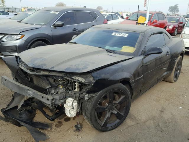 2G1FK1EJ2B9167005 - 2011 CHEVROLET CAMARO 2SS BLACK photo 2