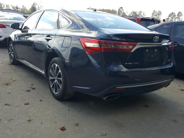 4T1BK1EB3JU288170 - 2018 TOYOTA AVALON XLE BLACK photo 3