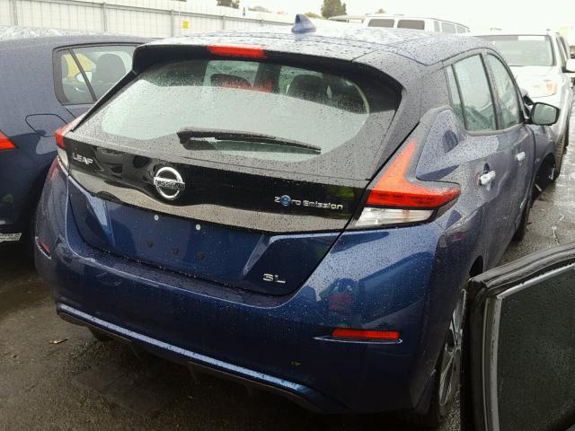 1N4AZ1CPXJC309859 - 2018 NISSAN LEAF S BLUE photo 4