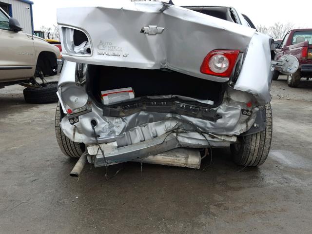 1G1ZC5EU3CF130436 - 2012 CHEVROLET MALIBU 1LT GRAY photo 9