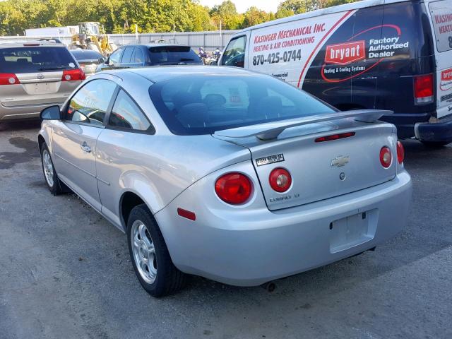 1G1AT18H897178926 - 2009 CHEVROLET COBALT LT SILVER photo 3