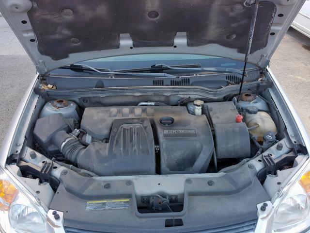 1G1AT18H897178926 - 2009 CHEVROLET COBALT LT SILVER photo 7