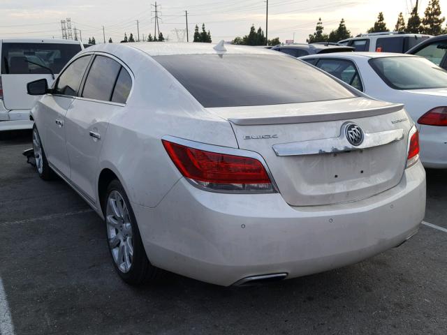 1G4GJ5E37CF140829 - 2012 BUICK LACROSSE T WHITE photo 3