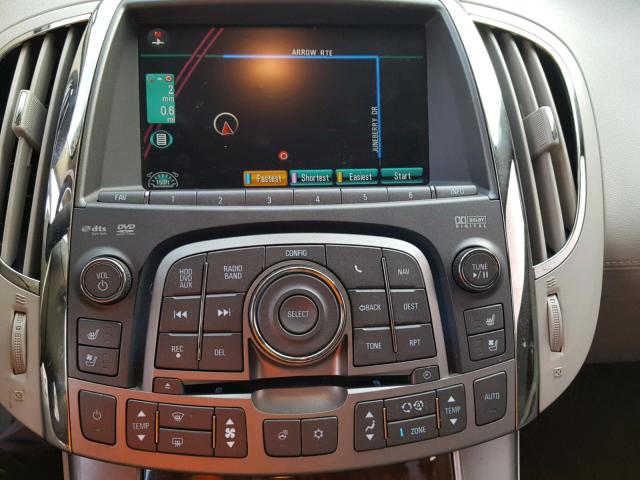 1G4GJ5E37CF140829 - 2012 BUICK LACROSSE T WHITE photo 9