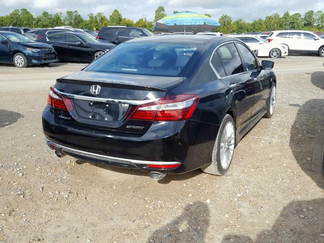 1HGCR2F58GA186863 - 2016 HONDA ACCORD SPO BLACK photo 4