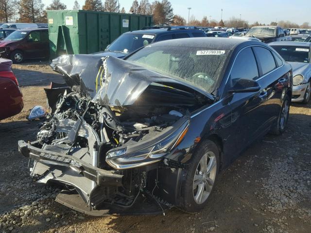 5NPE34AF0JH656808 - 2018 HYUNDAI SONATA SPO BLACK photo 2