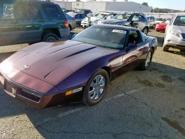 1G1YY0782F5124234 - 1985 CHEVROLET CORVETTE PURPLE photo 2