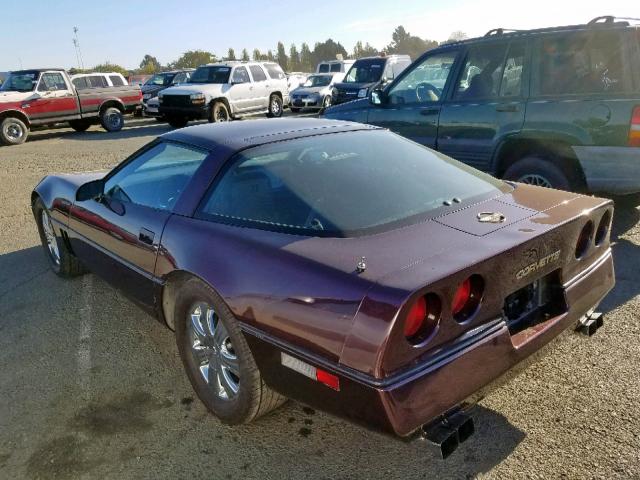 1G1YY0782F5124234 - 1985 CHEVROLET CORVETTE PURPLE photo 3