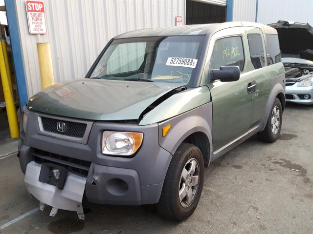 5J6YH28573L007225 - 2003 HONDA ELEMENT EX GREEN photo 2