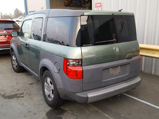 5J6YH28573L007225 - 2003 HONDA ELEMENT EX GREEN photo 3