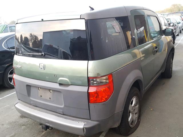 5J6YH28573L007225 - 2003 HONDA ELEMENT EX GREEN photo 4