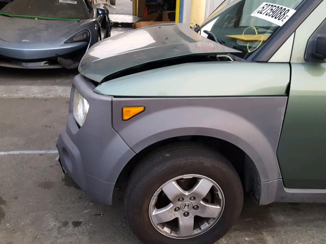 5J6YH28573L007225 - 2003 HONDA ELEMENT EX GREEN photo 9