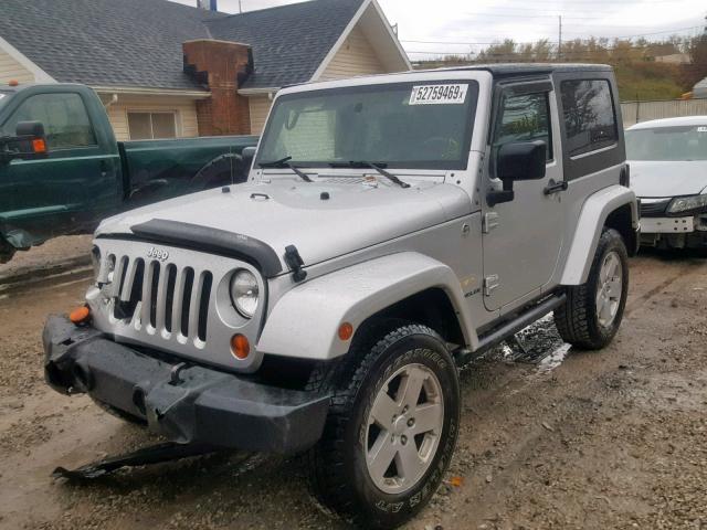 1J4FA54138L533696 - 2008 JEEP WRANGLER S SILVER photo 2