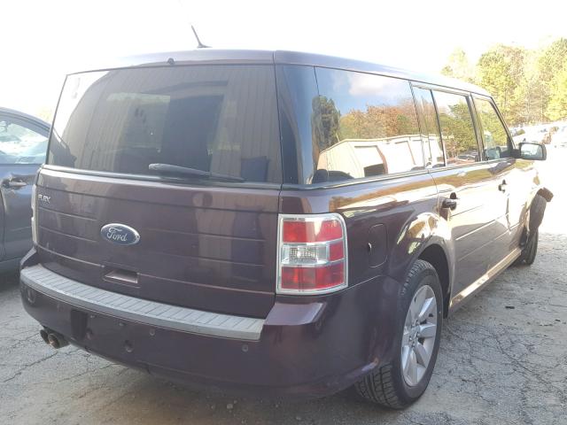 2FMDK51CX9BA00578 - 2009 FORD FLEX SE BURGUNDY photo 4