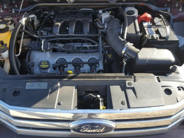 2FMDK51CX9BA00578 - 2009 FORD FLEX SE BURGUNDY photo 7