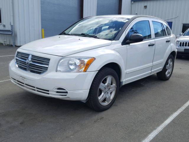 1B3HB48B27D333735 - 2007 DODGE CALIBER SX WHITE photo 2