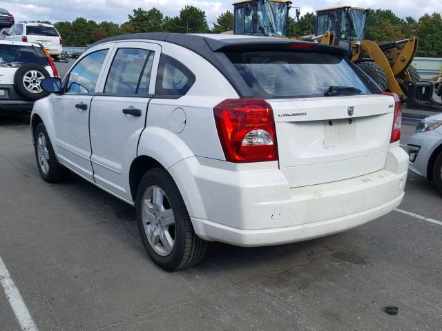 1B3HB48B27D333735 - 2007 DODGE CALIBER SX WHITE photo 3