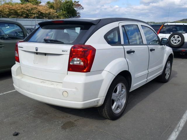 1B3HB48B27D333735 - 2007 DODGE CALIBER SX WHITE photo 4