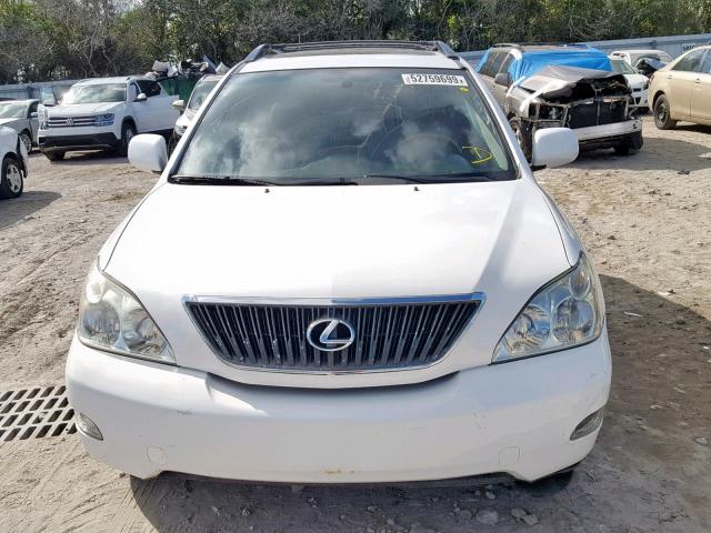 2T2GA31U45C026589 - 2005 LEXUS RX 330 WHITE photo 9