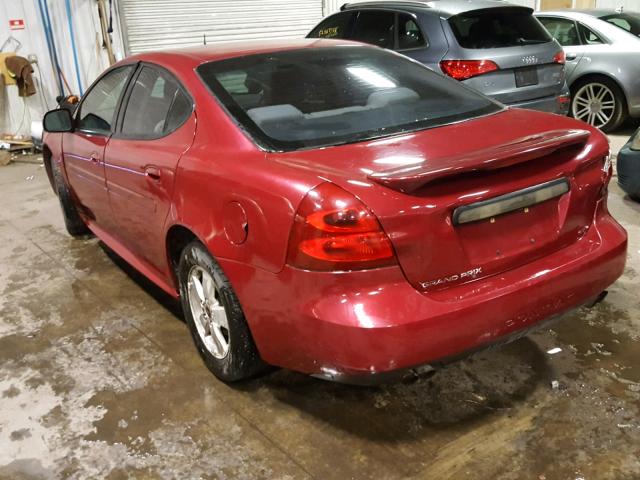 2G2WS522651184280 - 2005 PONTIAC GRAND PRIX წითელი ფოტო 3
