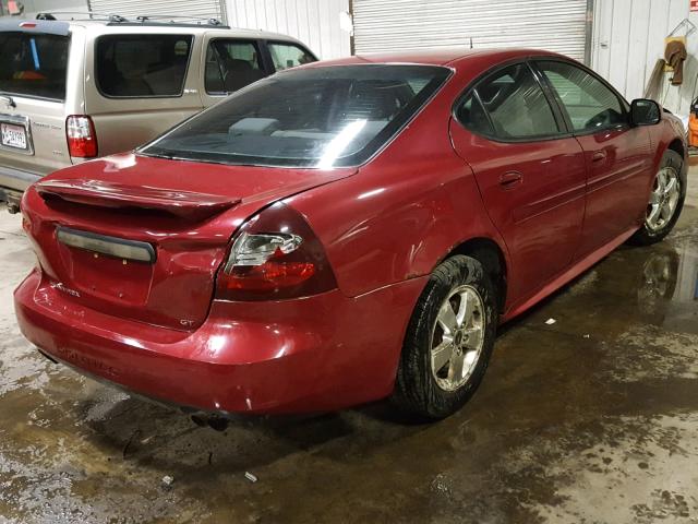 2G2WS522651184280 - 2005 PONTIAC GRAND PRIX წითელი ფოტო 4